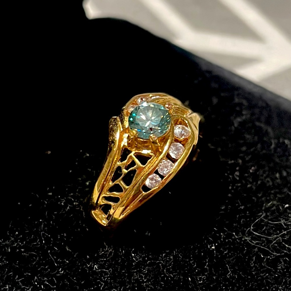 Moissanite ring, .70 ct. Size 6.5